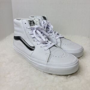 Vans UA SK8-HI XL High Big Mood White Casual Leather High Top Sneakers Size 9